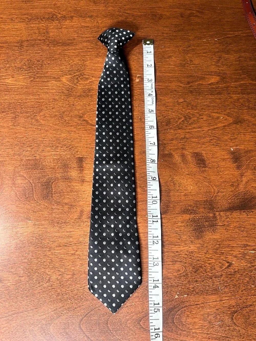 Robert Talbott Polka Dot Silk Tie in Black & White